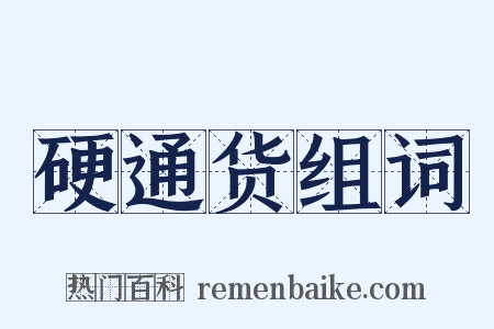 硬通货组词是什么意思的图片